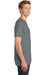 Port & Company PC099P Mens Beach Wash Short Sleeve Crewneck T-Shirt w/ Pocket Coal Grey Side