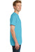 Port & Company PC099P Mens Beach Wash Short Sleeve Crewneck T-Shirt w/ Pocket Tidal Wave Blue Side