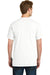 Port & Company PC099P Mens Beach Wash Short Sleeve Crewneck T-Shirt w/ Pocket White Back