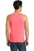 Port & Company PC099TT Mens Beach Wash Tank Top Neon Coral Red Back