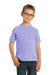Port & Company PC099Y Youth Beach Wash Short Sleeve Crewneck T-Shirt Amethyst Purple Front
