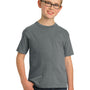 Port & Company Youth Beach Wash Short Sleeve Crewneck T-Shirt - Coal Grey