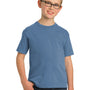 Port & Company Youth Beach Wash Short Sleeve Crewneck T-Shirt - Blue Moon