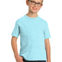 Port & Company Youth Beach Wash Short Sleeve Crewneck T-Shirt - Glacier Blue