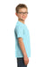 Port & Company PC099Y Youth Beach Wash Short Sleeve Crewneck T-Shirt Glacier Blue Side