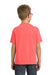 Port & Company PC099Y Youth Beach Wash Short Sleeve Crewneck T-Shirt Neon Coral Pink Back