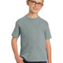 Port & Company Youth Beach Wash Short Sleeve Crewneck T-Shirt - Pewter Grey