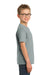 Port & Company PC099Y Youth Beach Wash Short Sleeve Crewneck T-Shirt Pewter Grey Side