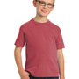 Port & Company Youth Beach Wash Short Sleeve Crewneck T-Shirt - Red Rock