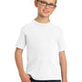 Port & Company Youth Beach Wash Short Sleeve Crewneck T-Shirt - White
