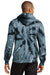 Port & Company PC146 Mens Tie-Dye Fleece Hooded Sweatshirt Hoodie Black Back