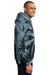Port & Company PC146 Mens Tie-Dye Fleece Hooded Sweatshirt Hoodie Black Side