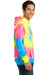 Port & Company PC146 Mens Tie-Dye Fleece Hooded Sweatshirt Hoodie Neon Rainbow Side