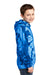 Port & Company PC146Y Youth Tie-Dye Fleece Hooded Sweatshirt Hoodie Royal Blue Side