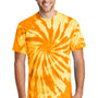Port & Company Mens Tie-Dye Short Sleeve Crewneck T-Shirt - Gold
