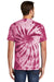 Port & Company PC147 Mens Tie-Dye Short Sleeve Crewneck T-Shirt Maroon Back
