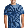 Port & Company Mens Tie-Dye Short Sleeve Crewneck T-Shirt - Navy Blue