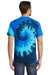 Port & Company PC147 Mens Tie-Dye Short Sleeve Crewneck T-Shirt Ocean Rainbow Back