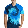 Port & Company Mens Tie-Dye Short Sleeve Crewneck T-Shirt - Ocean Rainbow