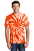 Port & Company PC147 Mens Tie-Dye Short Sleeve Crewneck T-Shirt Orange Front