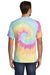 Port & Company PC147 Mens Tie-Dye Short Sleeve Crewneck T-Shirt Pastel Rainbow Back