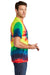 Port & Company PC147 Mens Tie-Dye Short Sleeve Crewneck T-Shirt Rainbow Side