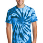 Port & Company Mens Tie-Dye Short Sleeve Crewneck T-Shirt - Royal Blue