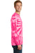 Port & Company PC147LS Mens Tie-Dye Long Sleeve Crewneck T-Shirt Pink Side