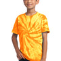 Port & Company Youth Tie-Dye Short Sleeve Crewneck T-Shirt - Gold