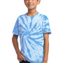 Port & Company Youth Tie-Dye Short Sleeve Crewneck T-Shirt - Light Blue