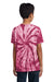Port & Company PC147Y Youth Tie-Dye Short Sleeve Crewneck T-Shirt Maroon Back