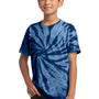 Port & Company Youth Tie-Dye Short Sleeve Crewneck T-Shirt - Navy Blue