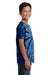 Port & Company PC147Y Youth Tie-Dye Short Sleeve Crewneck T-Shirt Navy Blue Side