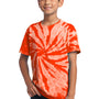 Port & Company Youth Tie-Dye Short Sleeve Crewneck T-Shirt - Orange