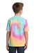 Port & Company PC147Y Youth Tie-Dye Short Sleeve Crewneck T-Shirt Pastel Rainbow Back