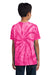 Port & Company PC147Y Youth Tie-Dye Short Sleeve Crewneck T-Shirt Pink Back