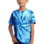 Port & Company Youth Tie-Dye Short Sleeve Crewneck T-Shirt - Royal Blue