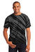 Port & Company PC148 Mens Tie-Dye Short Sleeve Crewneck T-Shirt Black Front