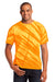Port & Company PC148 Mens Tie-Dye Short Sleeve Crewneck T-Shirt Gold Front
