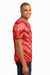 Port & Company PC148 Mens Tie-Dye Short Sleeve Crewneck T-Shirt Red Side