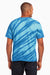 Port & Company PC148 Mens Tie-Dye Short Sleeve Crewneck T-Shirt Royal Blue Back