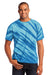 Port & Company PC148 Mens Tie-Dye Short Sleeve Crewneck T-Shirt Royal Blue Front