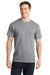 Port & Company PC150 Mens Short Sleeve Crewneck T-Shirt Heather Grey Front