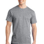 Port & Company Mens Short Sleeve Crewneck T-Shirt - Heather Grey
