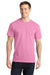 Port & Company PC150 Mens Short Sleeve Crewneck T-Shirt Candy Pink Front