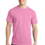 Port & Company Mens Short Sleeve Crewneck T-Shirt - Candy Pink