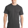 Port & Company Mens Short Sleeve Crewneck T-Shirt - Charcoal Grey