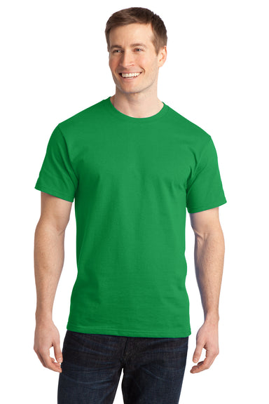 Port & Company PC150 Mens Short Sleeve Crewneck T-Shirt Clover Green Front