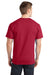 Port & Company PC150 Mens Short Sleeve Crewneck T-Shirt Red Back