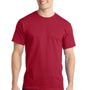 Port & Company Mens Short Sleeve Crewneck T-Shirt - Red